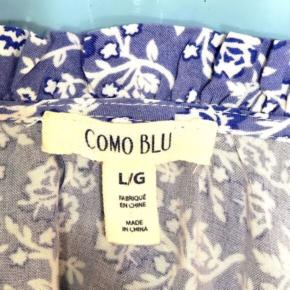 NWOT! Floral Print Peasant Top - Picture 12 of 16